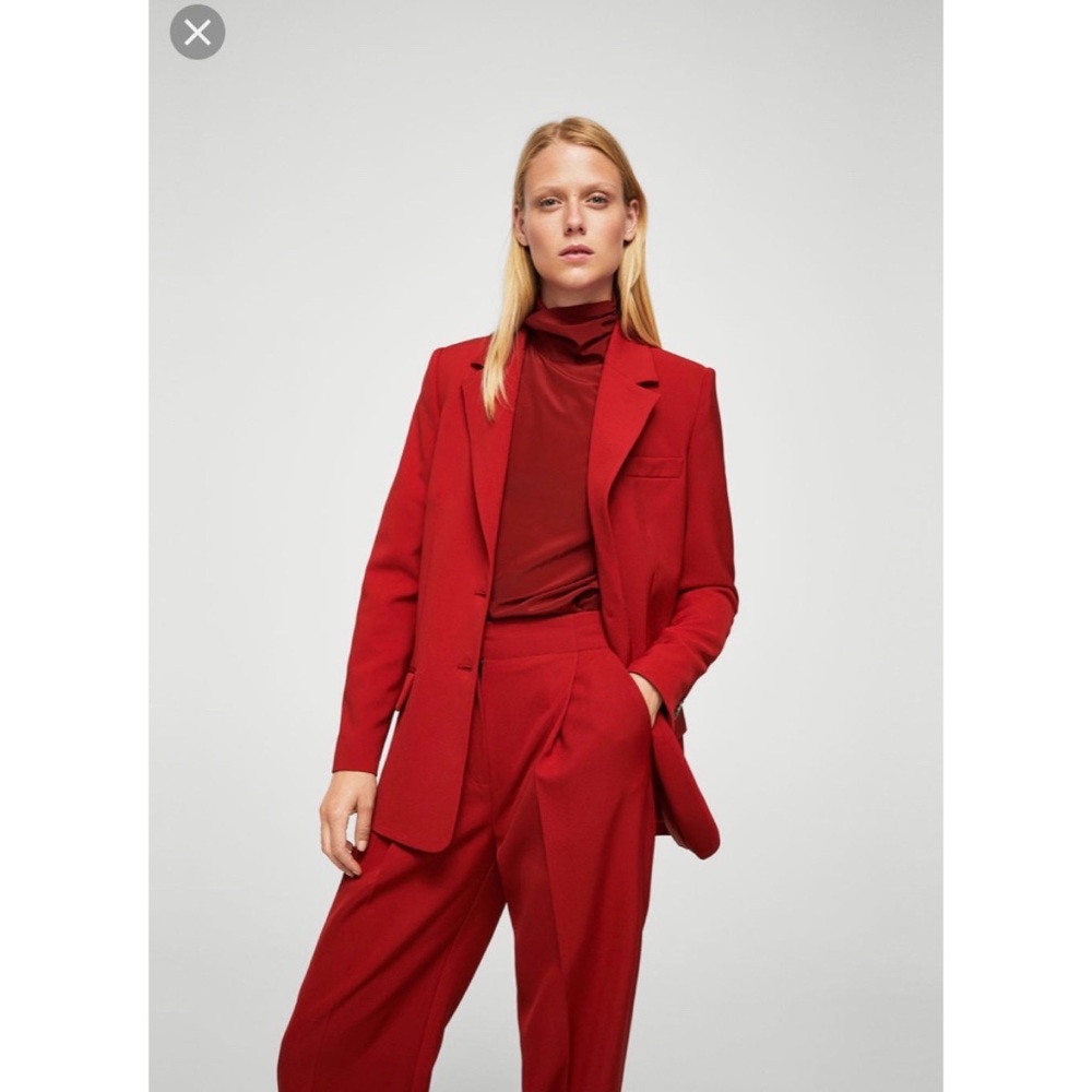 Mango Red Blazer